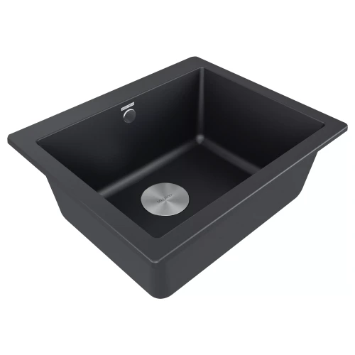 Кухонная мойка GERA 60 из искусственного гранита Антрацит