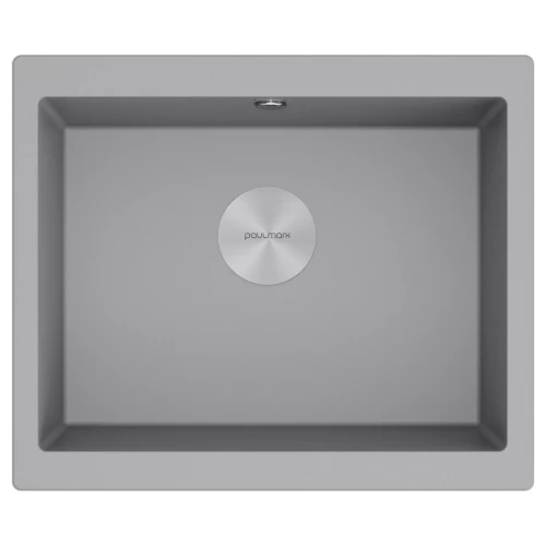 Кухонная мойка GERA 60 из искусственного гранита Серый металлик