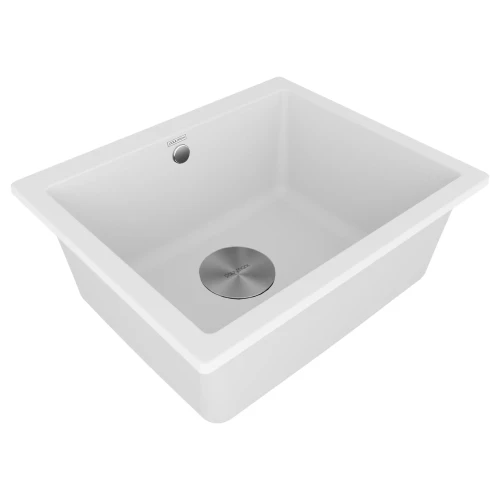 Кухонная мойка GERA 60 из искусственного гранита Белый матовый WH