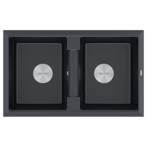 Кухонная мойка TANDEM 80/2 с двумя чашами черный