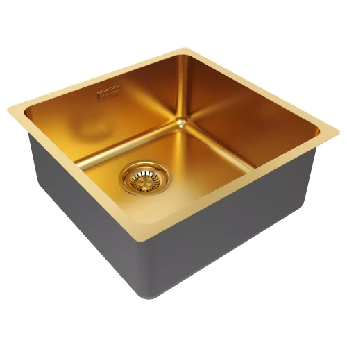 Кухонная мойка VISTA 44 UNI Брашированное золото BG