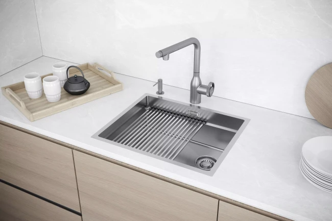 Кухонная мойка NEXT-PRO 54 UNI встраиваемая из нержавеющей стали