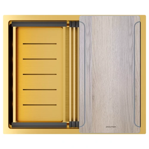 Кухонная мойка NEXT-MULTI SINK 54 UNI Брашированное золото BG