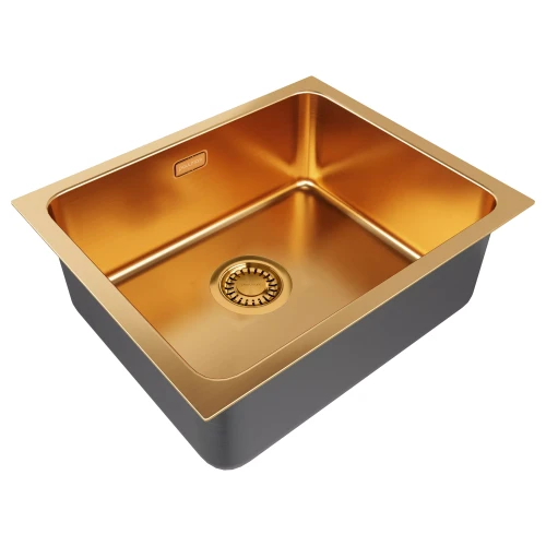 Кухонная мойка VISTA 54 UNI встраиваемая Брашированное золото BG