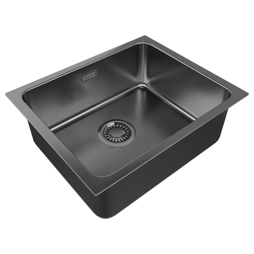 Кухонная мойка VISTA 54 UNI встраиваемая Вороненая сталь GM
