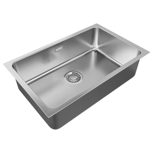 Кухонная мойка VISTA 74 UNI Брашированная сталь