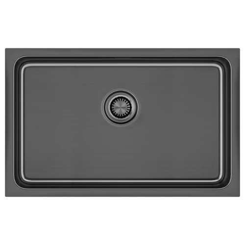 Кухонная мойка VISTA 74 UNI Вороненая сталь GM