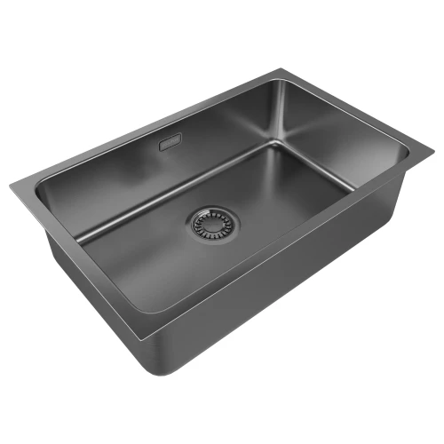 Кухонная мойка VISTA 74 UNI Вороненая сталь GM