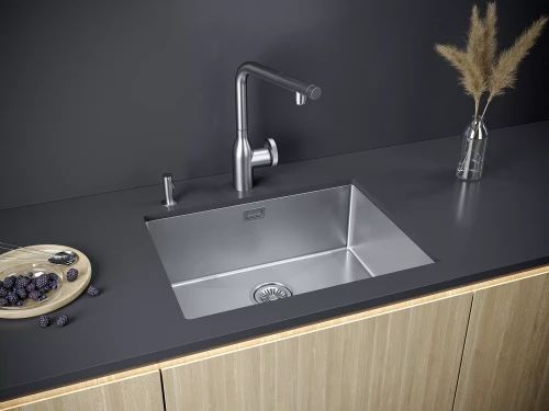 Кухонная мойка NEXT 58 UNI Брашированная сталь