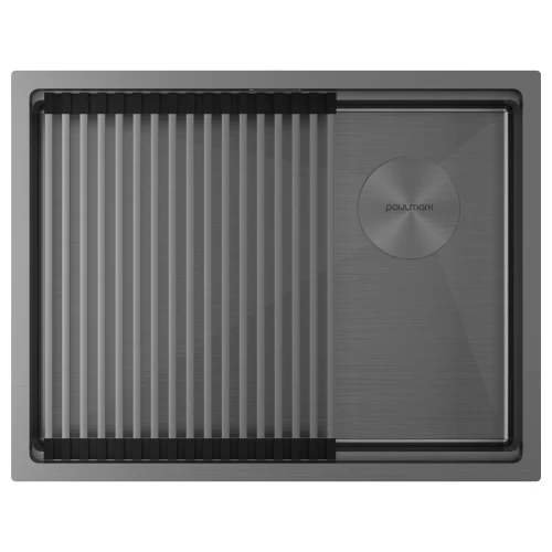 Кухонная мойка                NEXT-PRO 58 UNI Вороненая сталь GM