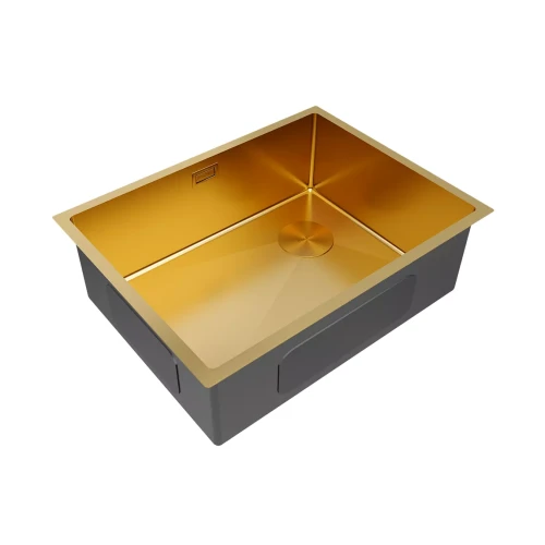 Кухонная мойка NEXT-SKEW 58 UNI Брашированное золото BG