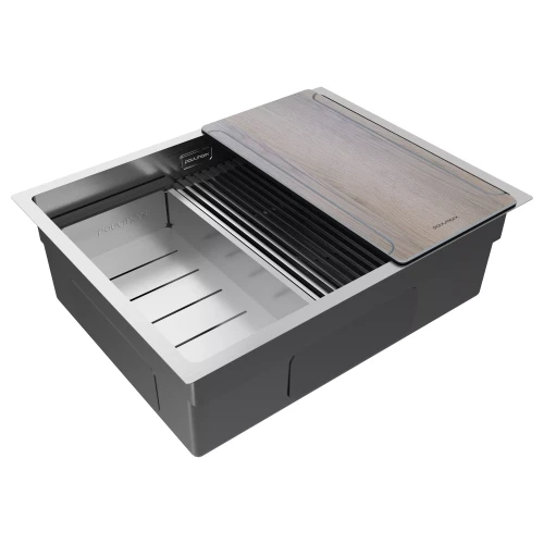 Кухонная мойка NEXT-MULTI SINK 58 UNI Брашированная сталь