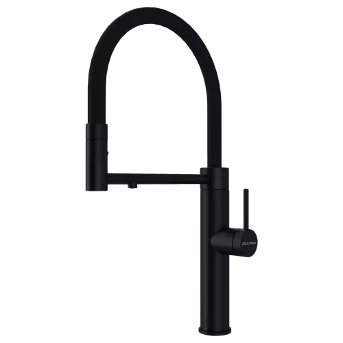 Смеситель GANYMEDE латунный с подключением к фильтру для воды Антрацит