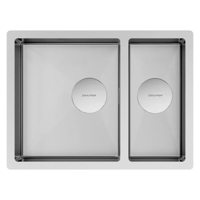 Кухонная мойка NEXT 58/2S UNI из нержавейки двойная