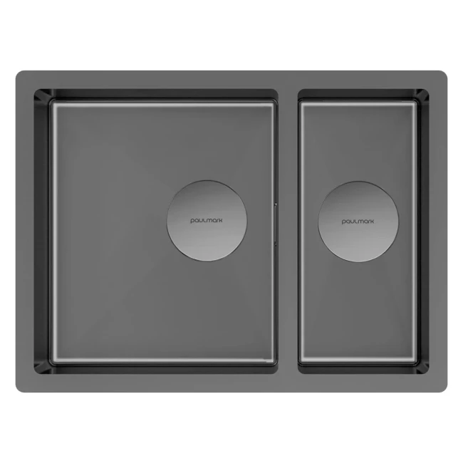 Кухонная мойка NEXT 58/2S UNI из нержавейки двойная