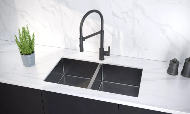 Кухонная мойка NEXT 78/2 UNI из нержавеющей стали с двумя чашами