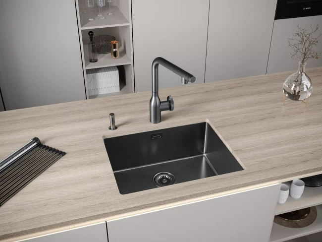 Кухонная мойка NEXT 54 UNI прямоугольная встраиваемая из нержавеющей стали