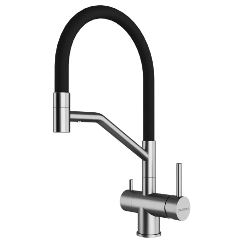 Смеситель RUBERT с подключением к фильтру для воды Брашированная сталь