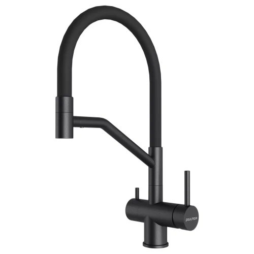 Смеситель RUBERT с подключением к фильтру для воды черный