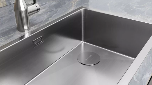 Кухонная мойка NEXT-SKEW 54 UNI Брашированная сталь