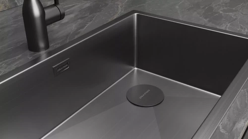 Кухонная мойка NEXT-SKEW 54 UNI Матовый серый MG