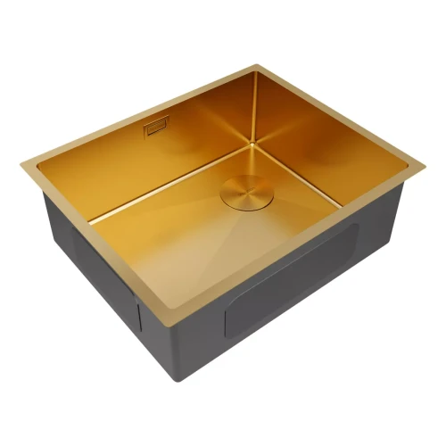 Кухонная мойка NEXT-SKEW 54 UNI Брашированное золото BG