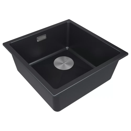Кухонная мойка LUMI 45 UNI-SKEW из искусственного гранита Антрацит