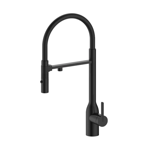 Смеситель Paulmark MAGNETO ONE с подключением к фильтру для воды с высоким изливом Антрацит