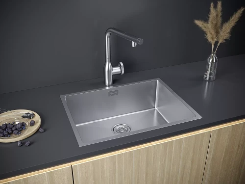 Кухонная мойка NEXT 58 UNI Брашированная сталь