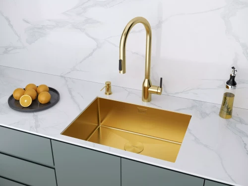 Кухонная мойка NEXT 58 UNI Брашированное золото BG