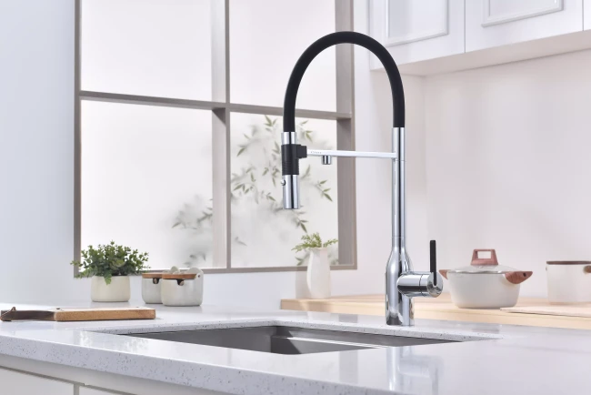 Смеситель Paulmark MAGNETO ONE с подключением к фильтру для воды с высоким изливом