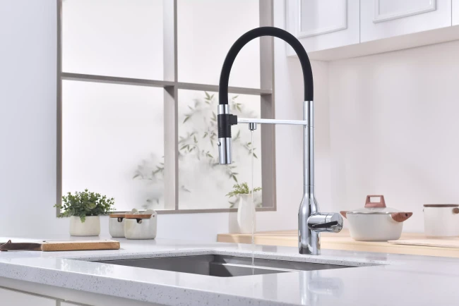 Смеситель Paulmark MAGNETO ONE с подключением к фильтру для воды с высоким изливом