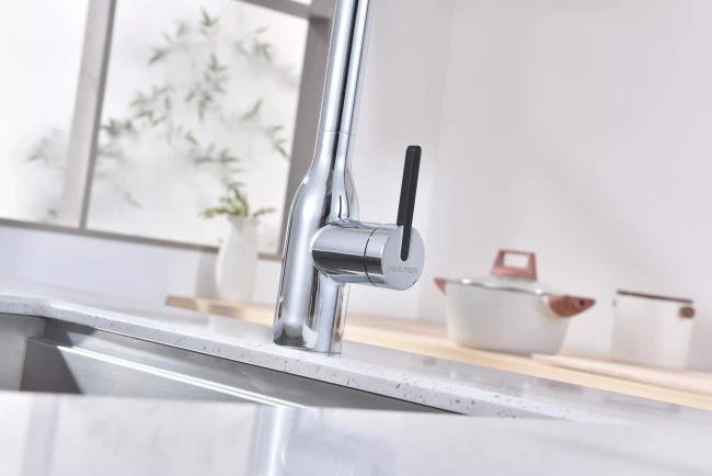 Смеситель Paulmark MAGNETO ONE с подключением к фильтру для воды с высоким изливом