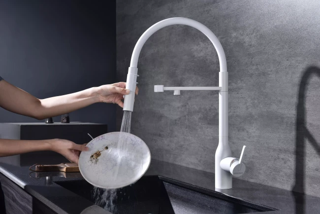 Смеситель Paulmark MAGNETO ONE с подключением к фильтру для воды с высоким изливом