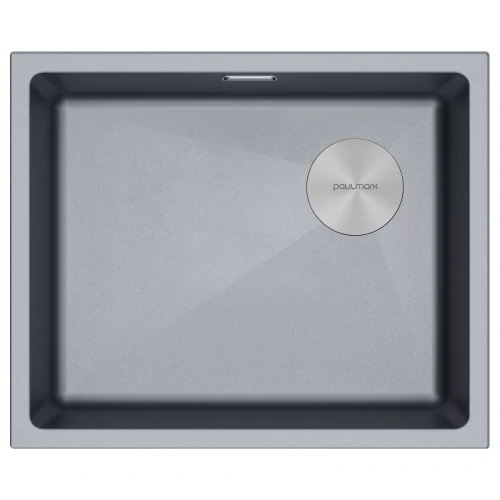 Кухонная мойка LUMI 55 UNI-SKEW Серый металлик