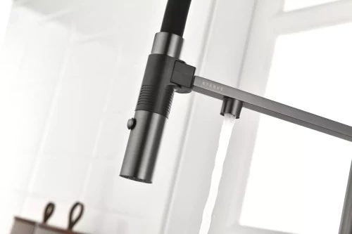 Смеситель с подключением к фильтру для воды Paulmark Gravity Вороненая сталь GM