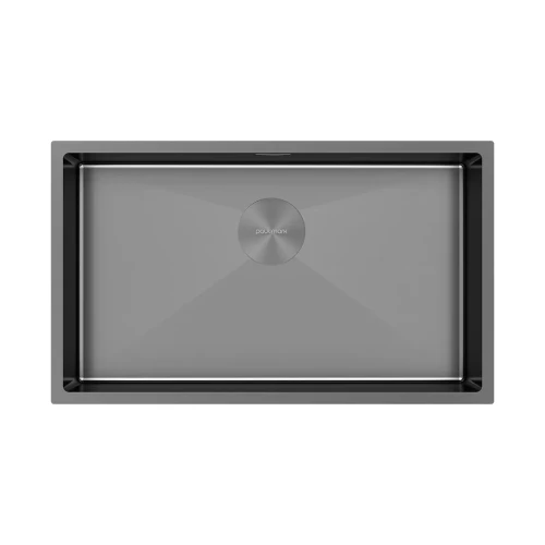 Кухонная мойка NEXT 74 UNI Вороненая сталь GM