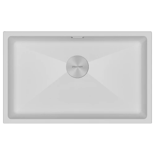 Кухонная мойка LUMI 74 UNI прямоугольная Белый матовый WH