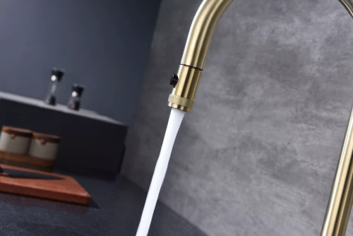 Смеситель Paulmark Galant с подключением к фильтру для воды однорычажный светлое золото