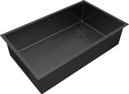 Кухонная мойка NEXT-SKEW 74 UNI Матовый черный