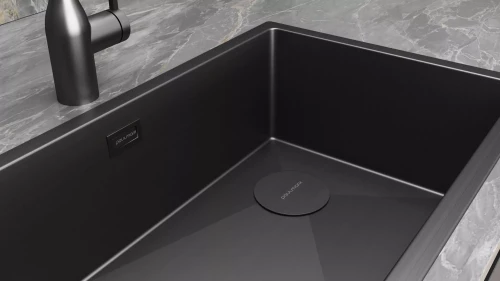 Кухонная мойка NEXT-SKEW 74 UNI Матовый черный