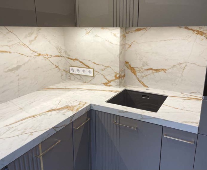 Кухонная столешница с фотораскроем